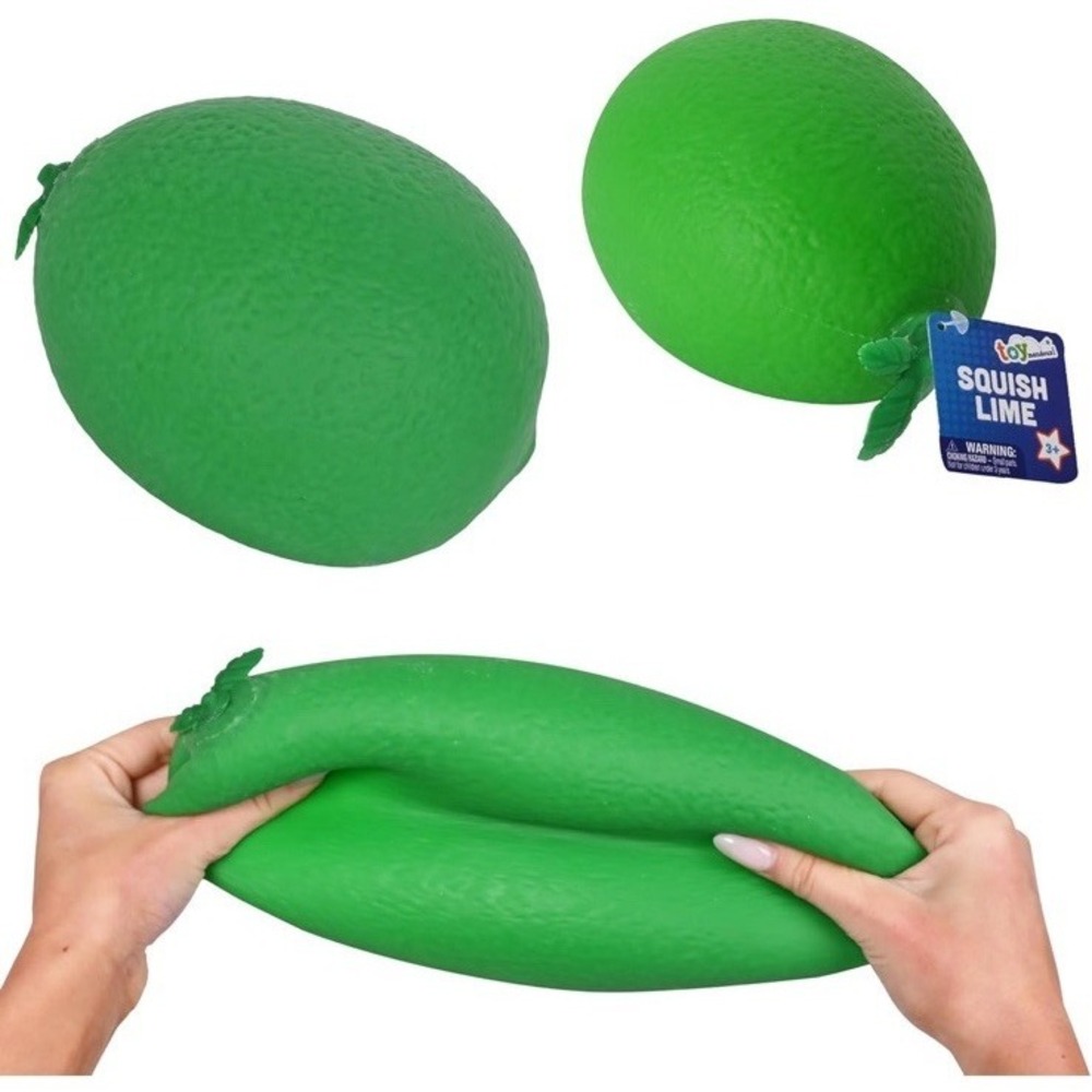 Toymendous Squish Lime Jumbo 16in Viral Squishy Toy Green Sensory - Picture 6 of 6